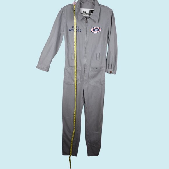 The Legends x Choose Love Jumpsuit Women's Size Small Gray Full Zip Coveralls - Picture 7 of 13